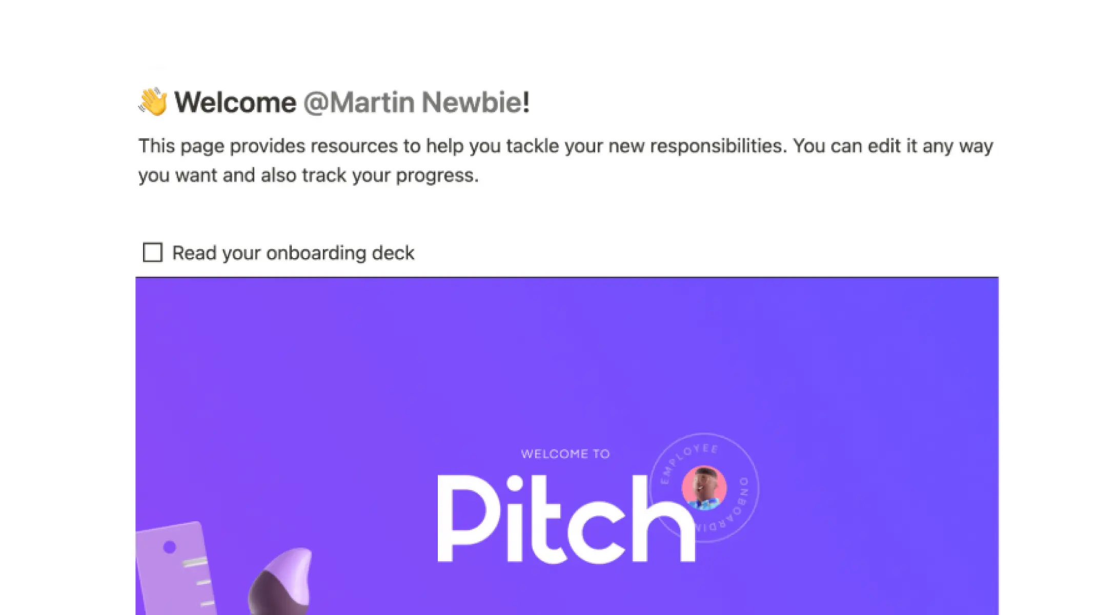 Onboarding Checklist